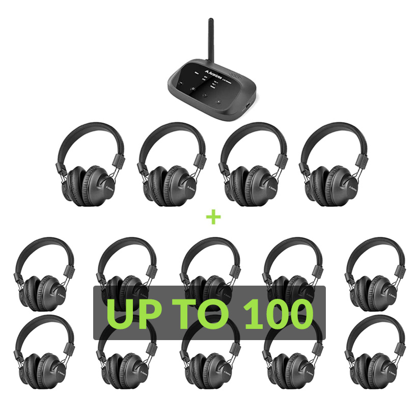 Avantree Quartet 2.4G RF Wireless Headphones Audio Transmitter