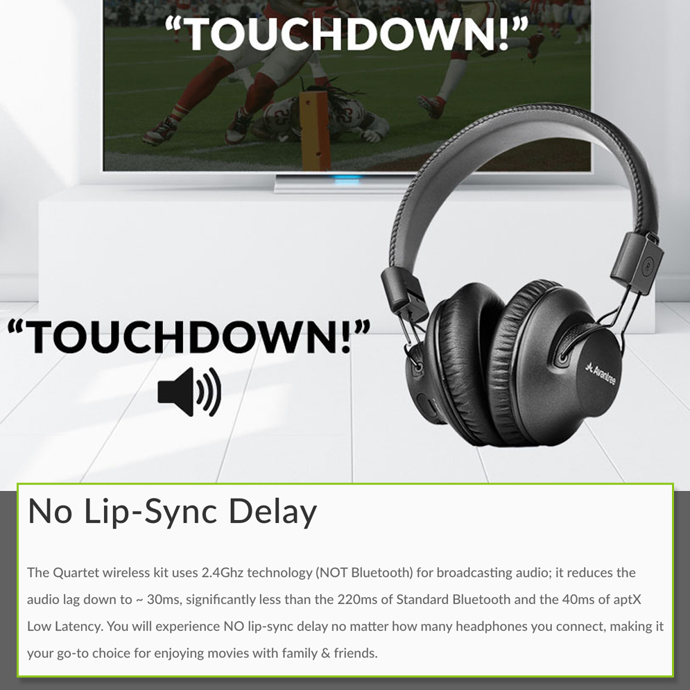Rf headphones latency cheap