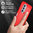 Flexi Slim Carbon Fibre Case for Motorola Moto G51 5G - Brushed Red