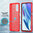 Flexi Slim Carbon Fibre Case for Motorola Moto G51 5G - Brushed Red