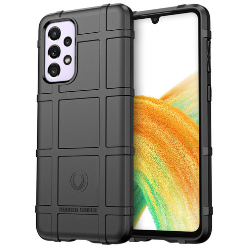 Anti-Shock Grid Texture Shockproof Case for Samsung Galaxy A33 5G - Black