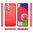 Mofi Flexi Slim Carbon Fibre Case for Samsung Galaxy A23 - Brushed Red