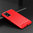 Mofi Flexi Slim Carbon Fibre Case for Oppo A76 / A96 4G - Brushed Red