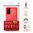 Mofi Flexi Slim Carbon Fibre Case for Oppo A76 / A96 4G - Brushed Red