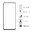 Mocolo Full Coverage Tempered Glass Screen Protector for Samsung Galaxy A53 - Black