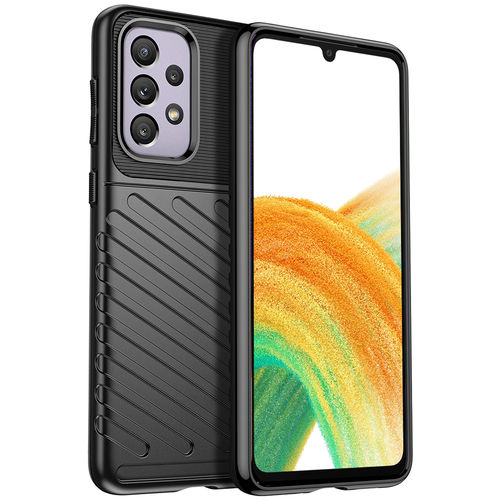 Flexi Thunder Tough Shockproof Case for Samsung Galaxy A33 5G - Black (Texture)