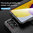 Anti-Shock Grid Texture Tough Case for Samsung Galaxy A73 - Black