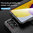 Anti-Shock Grid Texture Shockproof Case for Samsung Galaxy A73 - Black