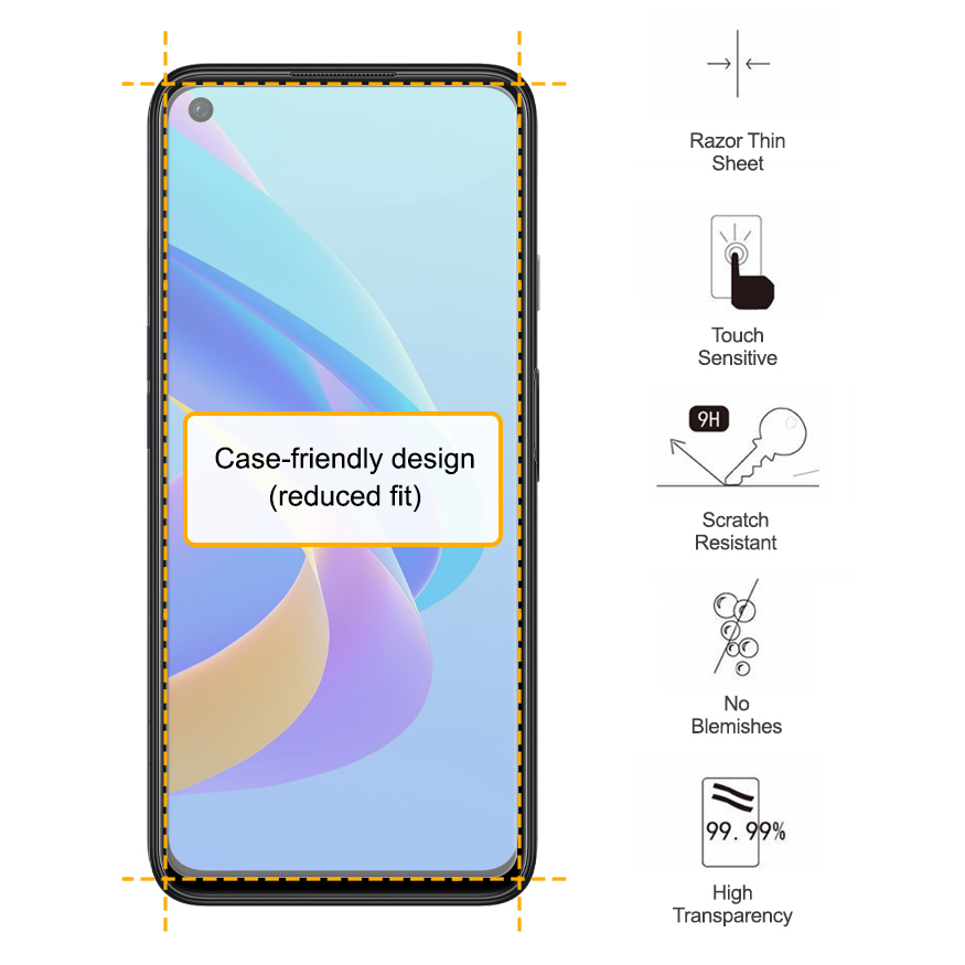 9H Tempered Glass Screen Protector for Oppo A76 / A96 4G