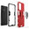Slim Armour Shockproof Case / Finger Ring Holder for Samsung Galaxy A33 5G - Red
