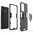 Slim Armour Shockproof Case / Finger Ring Holder for Samsung Galaxy A73 - Black