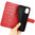 Leather Wallet Case & Card Holder Pouch for Nokia G21 - Red