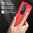 Flexi Slim Carbon Fibre Case for Motorola Edge 30 Pro - Brushed Red