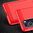 Flexi Slim Carbon Fibre Case for Motorola Edge 30 Pro - Brushed Red