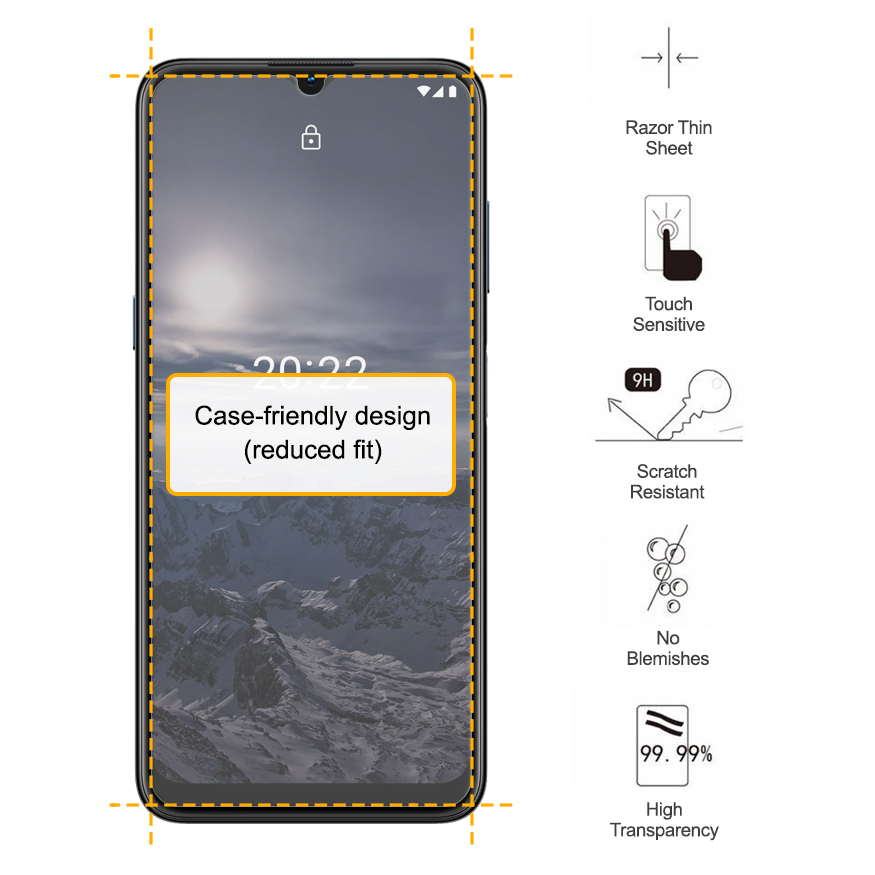 9H Tempered Glass Screen Protector for Nokia G21
