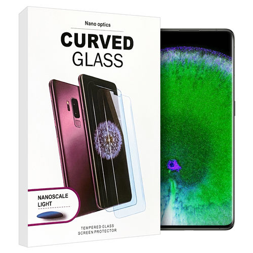UV Liquid 3D Curved Tempered Glass Screen Protector for Oppo Find X5