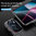 Anti-Shock Grid Texture Shockproof Case for Motorola Edge 30 Pro - Black