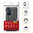 Anti-Shock Grid Texture Tough Case for Motorola Edge 30 Pro - Black