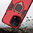 Slim Armour Shockproof Case / Finger Ring Holder for Oppo Find X5 - Red
