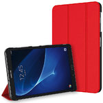 Trifold Sleep/Wake Smart Case for Samsung Galaxy Tab A 10.1 (2016) T580 / T585 - Red
