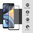 Full Coverage Tempered Glass Screen Protector for Motorola Moto G22 - Black