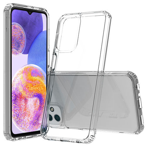 Hybrid Fusion Shockproof Case for Samsung Galaxy A23 - Clear (Gloss Grip)