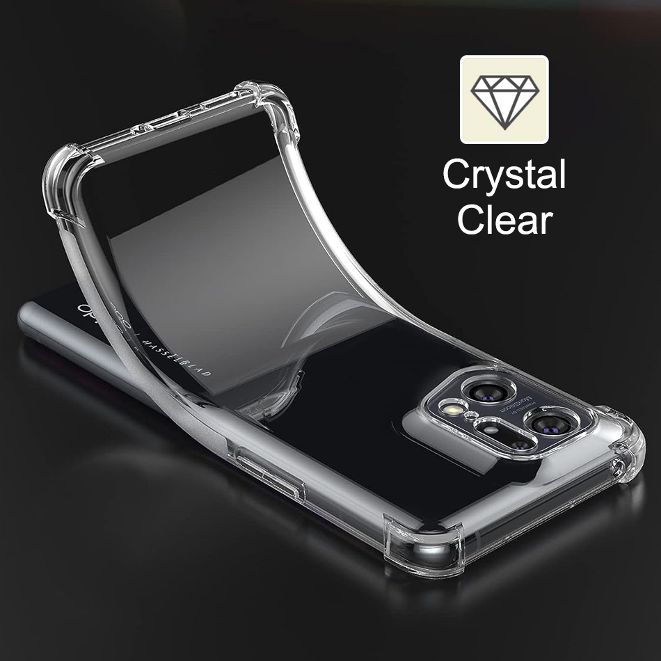 Flexi Gel Shockproof Case for Oppo Find X5 Pro - Clear (Gloss Grip)
