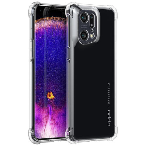 Flexi Gel Shockproof Case for Oppo Find X5 Pro - Clear (Gloss Grip)