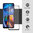 Full Coverage Tempered Glass Screen Protector for Motorola Moto E32 - Black