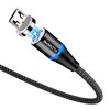 Floveme (3A) Micro-USB Magnetic (Detachable) Charging Cable (1m) - Black