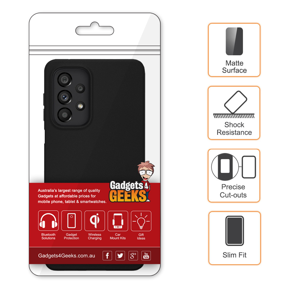 Flexi Slim Stealth Case for Samsung Galaxy A23 - Black (Matte)