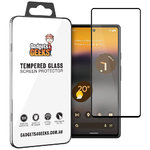 Full Coverage Tempered Glass Screen Protector for Google Pixel 6a - Black