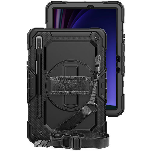Dual Armour / Hand Strap / Heavy Duty Shockproof Case for Samsung Galaxy Tab S7 / S8 / S9