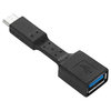 Short USB Type-C (Male) to USB 3.0 (Female) OTG Adapter Cable (7cm)