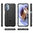 Anti-Shock Grid Texture Tough Case for Motorola Moto G31 - Black