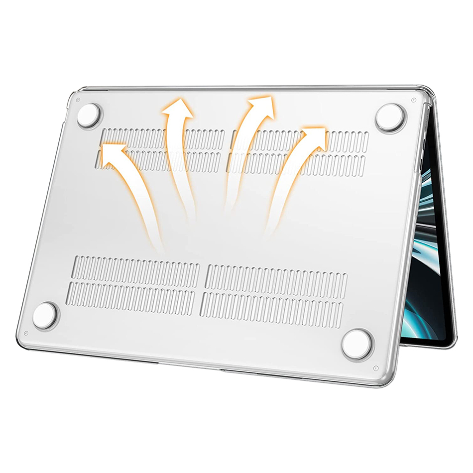 Glossy Hard Case for Apple MacBook Air 13inch 2024 (Clear)