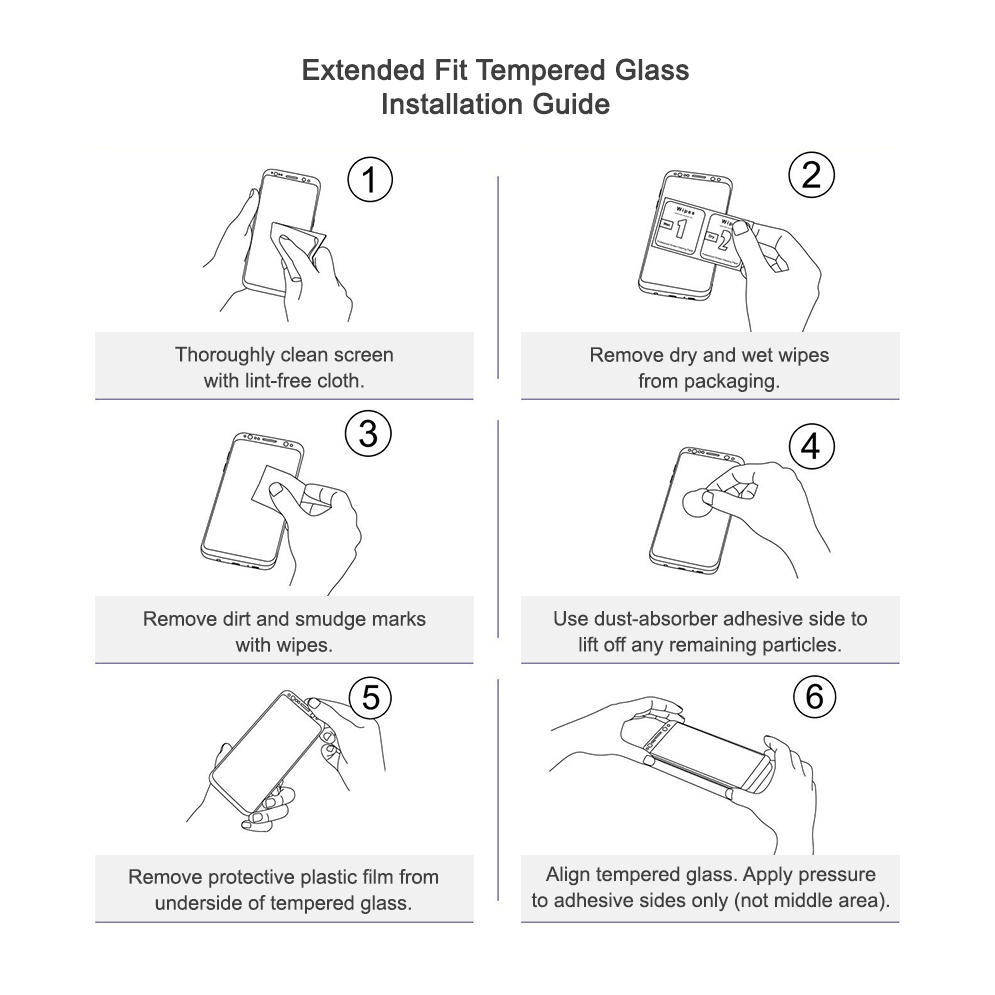 Full Coverage Tempered Glass Screen Protector for Nokia XR20 - Black