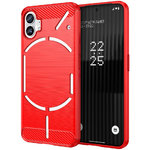 Flexi Slim Carbon Fibre Case for Nothing Phone - Brushed Red