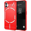 Flexi Slim Carbon Fibre Case for Nothing Phone (1) - Brushed Red