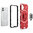 Slim Armour Shockproof Case / Finger Ring Holder for Nothing Phone (1) - Red