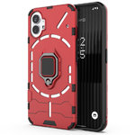 Slim Armour Shockproof Case / Finger Ring Holder for Nothing Phone - Red