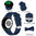 Sport Silicone Band for Samsung Galaxy Watch6 / 6 Classic / 5 / 5 Pro / 4 - Dark Blue