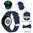 Sport Silicone Band for Samsung Galaxy Watch7 / 6 / 6 Classic / 5 / 5 Pro / 4 - Dark Blue