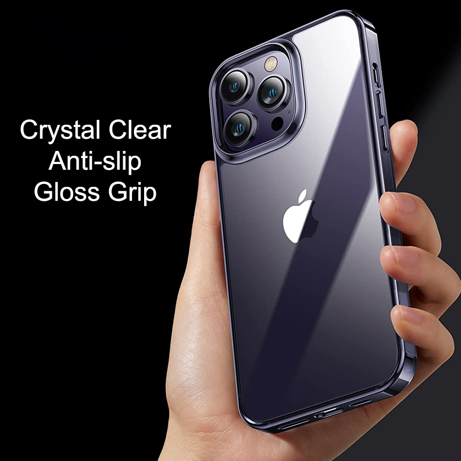 Hybrid Fusion Bumper Case for Apple iPhone 14 Pro Max (Clear)