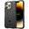 Anti-Shock Grid Texture Shockproof Case for Apple iPhone 14 Pro - Black