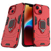 Slim Armour Shockproof Case / Finger Ring / Holder Stand for Apple iPhone 14 - Red