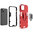 Slim Armour Shockproof Case / Finger Ring / Holder Stand for Apple iPhone 14 Plus - Red