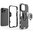 Slim Armour Shockproof Case / Finger Ring / Holder Stand for Apple iPhone 14 Pro - Black