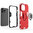 Slim Armour Shockproof Case / Finger Ring / Holder Stand for Apple iPhone 14 Pro - Red