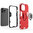 Slim Armour Shockproof Case / Finger Ring / Holder Stand for Apple iPhone 14 Pro Max - Red